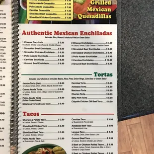 Menu page 5