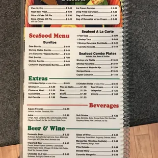 Menu page 6