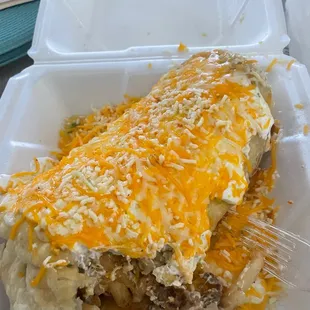 California burrito chimichanga style