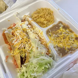 Red Enchiladas Plate