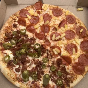 Custom Half and Half Pizza