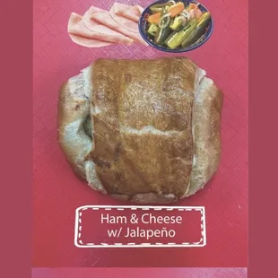 Ham &amp; cheese with jalapeño