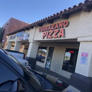 the front of a restaurant