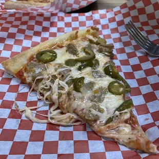 Sausage and Jalapeño Pie.  Best Pizza In Vegas!