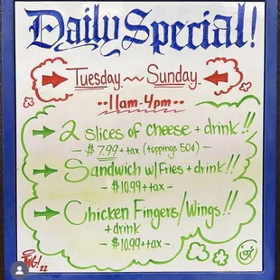 Lunch Specials