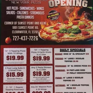 Coupons are ongoing and do not need to be presented. You can even order with the coupon specials for delivery or pickup just give us a call.