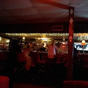 people sitting at the bar