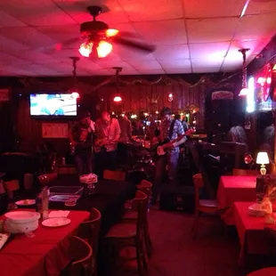 Band at the front