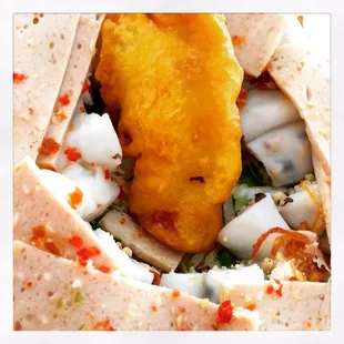 banh cuon and plantain fritter