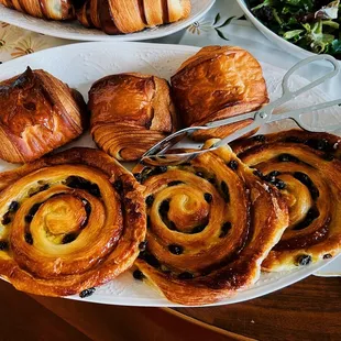 Chocolate Croissant; Pain aux Raisins