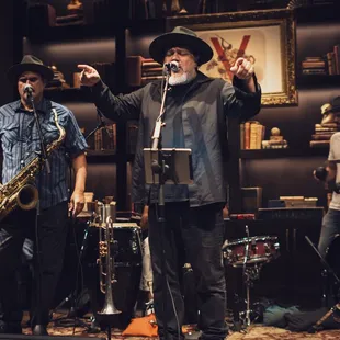 Ozomatli recording live during our opening!