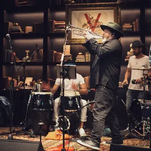 Sounding the horns for Ozomatli in our Soundroom