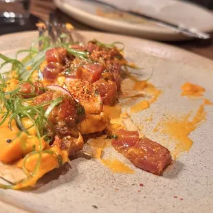 Seared Albacore Tostada