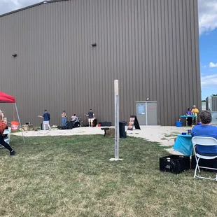 Party on the patio for global climbing day