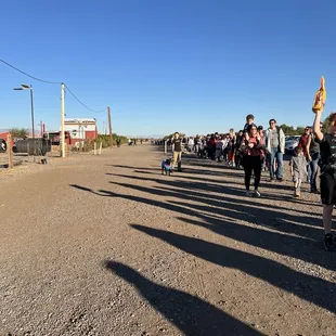 Line to get into Love pup fest