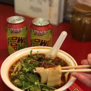 Spicy beef noodle soup