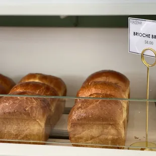 a display of bread