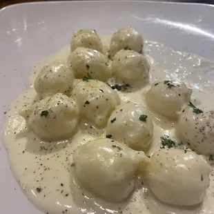 Gnocchi with Gorgonzola cream sauce