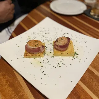 Scallops Wrapped in Guanciale
