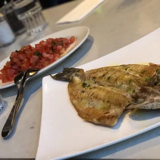 Whole Butterflied Grilled Mediterranean Branzino