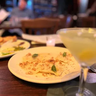 Butternut squash ravioli