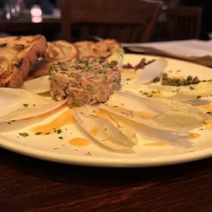 Tuna tartare dish (spicy)