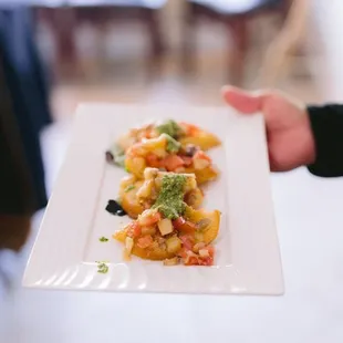 a plate of food