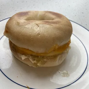 Vessel Breakfast Sandwich on a plain bagel