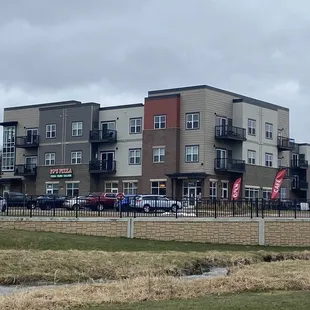 Vessel Cafe is located on the backside of this building