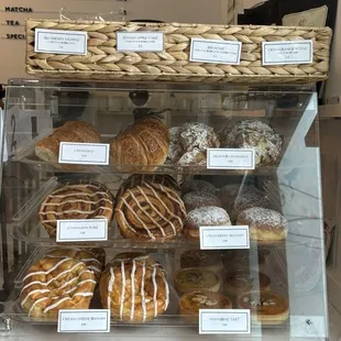 a display of pastries