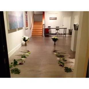 S+S Gastro Grub Catering setting up for a Proposal Party at Vessel Gallery