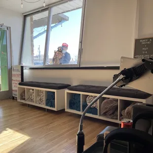 Family outside waiting for me