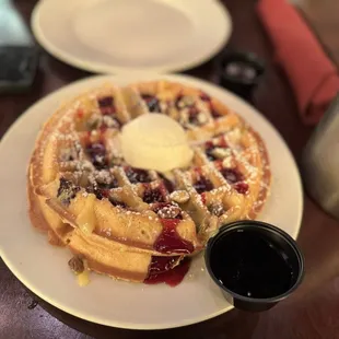 Blueberry waffle