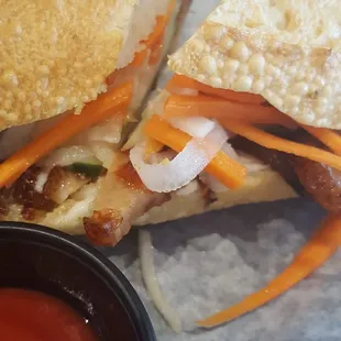 Pork belly banh mi