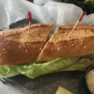 The shrimp PO-boy.