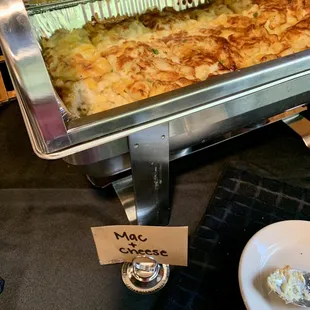 casserole and a plate of food