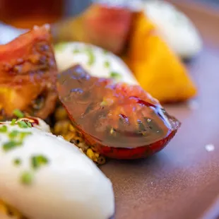 Heirloom Tomatoes &amp; Burrata ($16)