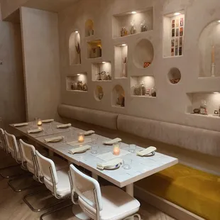 interior, sushi and sashimi