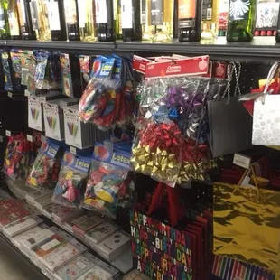 a variety of items on display
