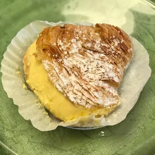 I love their sfogliatella. Crispy, light as a feather pastry shell, stuffed full of custard. Yum.