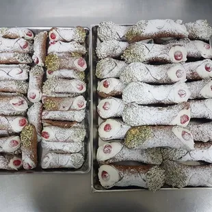If you need any sweet this are home made Italian Cannoli. Only at Vesuvio's catering.