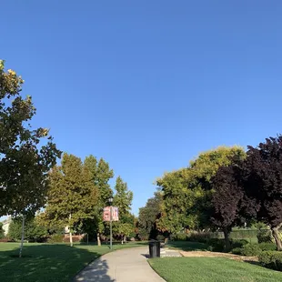 Wide walking paths
