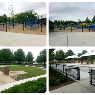 Play areas... two jungle gyms, horse shoe area, and bocce ball