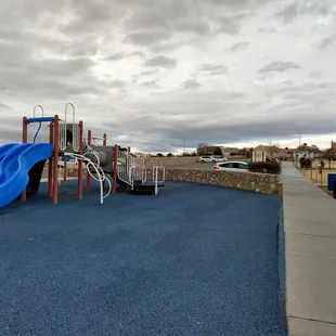 Playground &amp; parkig lot.