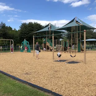 Playground and swings