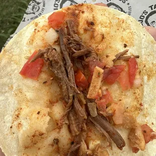Beef taco