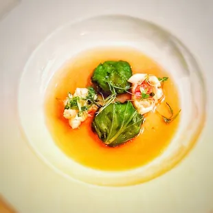 LOBSTER &amp; IBERICO HAM RAMBASICI IN CONSOMME