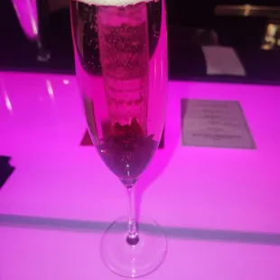 Valentine&apos;s Cocktail w/ edidle Hibiscus