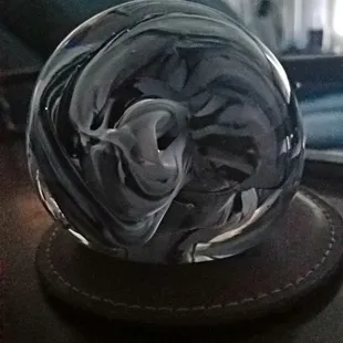 Our paperweight creation.