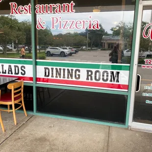 Front of restaurant